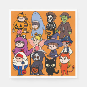 Mikitiez fairy shark grimreaper frankenstei pappersservett
