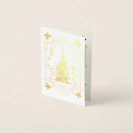 Mikitiez gift noel holiday mistletoe angle folierat kort