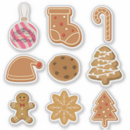 Mikitiez gingerbread christmascookiesandmilk santa klistermärken