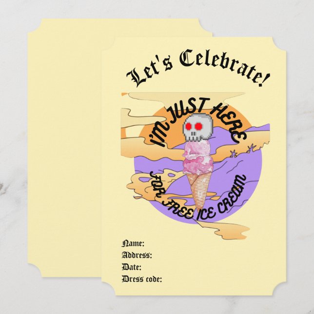 Mikitiez glass party favourtie Specialty Mugg Inbjudningar (Fram/baksida)