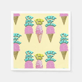 Mikitiez glass party föredrar sommaren pappersservett