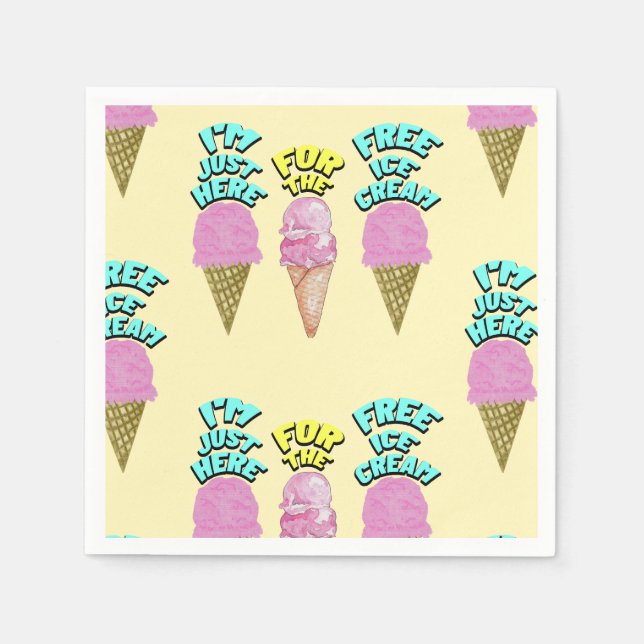 Mikitiez glass party föredrar sommaren pappersservett (Framsidan)