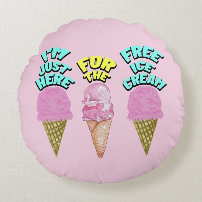 Mikitiez glass party föredrar sommaren rund kudde (Framsidan)