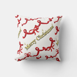 Mikitiez gothmas ribbon redwhite candycane x'mas kudde