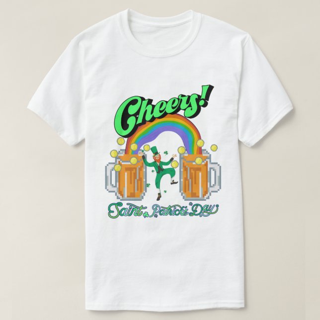 Mikitiez grönt hade tur Saint patrick's day irishö T Shirt (Design framsida)