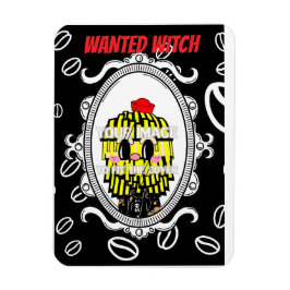 Mikitiez halloween espresso häxa kafé magnet