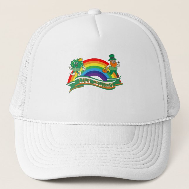 Mikitiez irish klöver grönt st.patrick har tur keps (Framsida)
