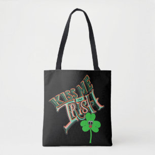 Mikitiez irish klöver grönt st.patrick har tur tygkasse