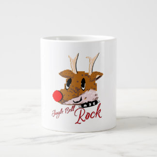 Mikitiez jinglebellrock punk gothmas reindeer jumbo mugg