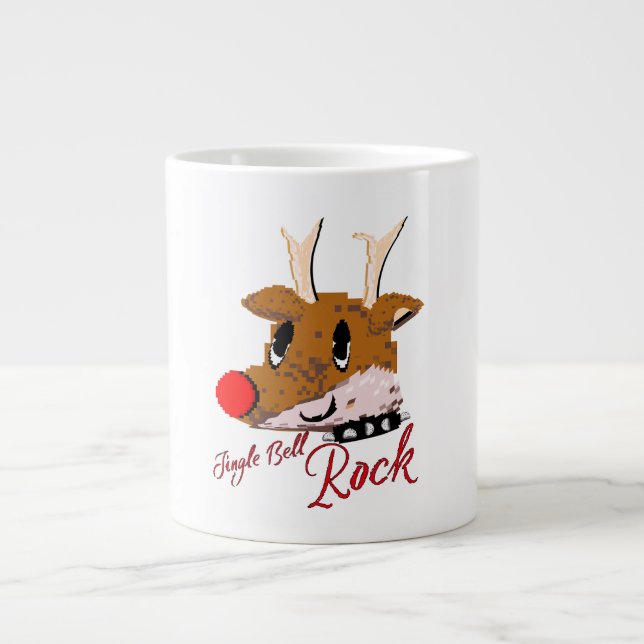 Mikitiez jinglebellrock punk gothmas reindeer  jumbo mugg (Framsidan)