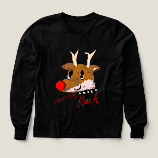 Mikitiez jinglebellrock punk gothmas reindeer t shirt
