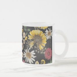 Mikitiez jordens dag naturomvandling, ro blomma frostad glasmugg