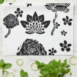 Mikitiez jordens dag naturomvandling, ro blomma kökshandduk