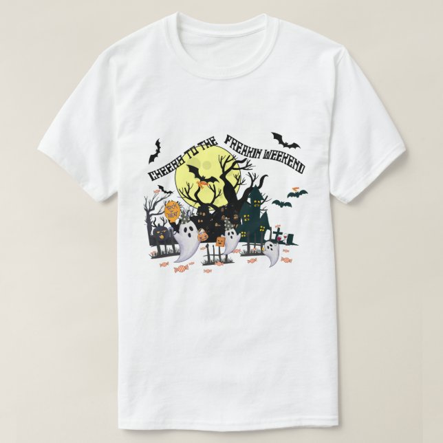 Mikitiez jublar Halloweenhelg Dracularcastle  T Shirt (Design framsida)