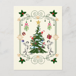 Mikitiez jul present julgran mistel vinkel vykort