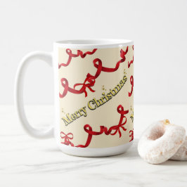 Mikitiez julband rödvit godisstav jul kaffemugg