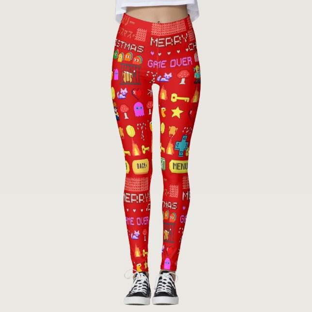 Mikitiez julhelg christmas turkey dining leggings (Framsida)
