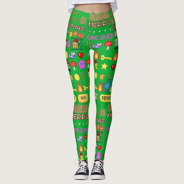 Mikitiez julhelg christmas turkey dining leggings (Framsida)