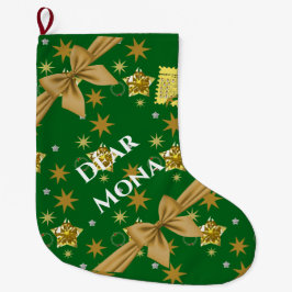 Mikitiez julpresent jul present stjärna stor julstrumpa