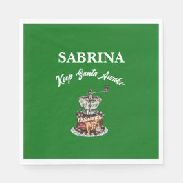 Mikitiez kaffchristmas citerar söt koffein pappersservett