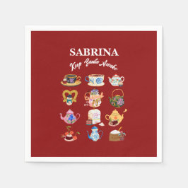 Mikitiez kaffchristmas citerar söt koffein pappersservett