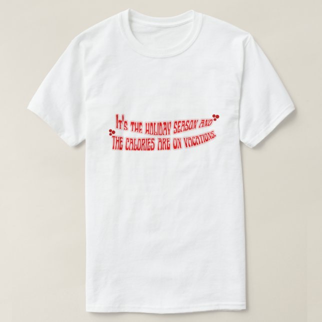 Mikitiez-kaloriernas semester helgdag lyckligt nyt t shirt (Design framsida)