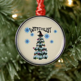 Mikitiez magi stämningsfullhögtid gotmas häxa julgransprydnad metall