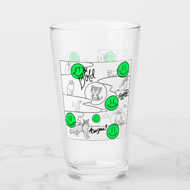 Mikitiez meow sommarkattstrand party glaskopp (Framsida)