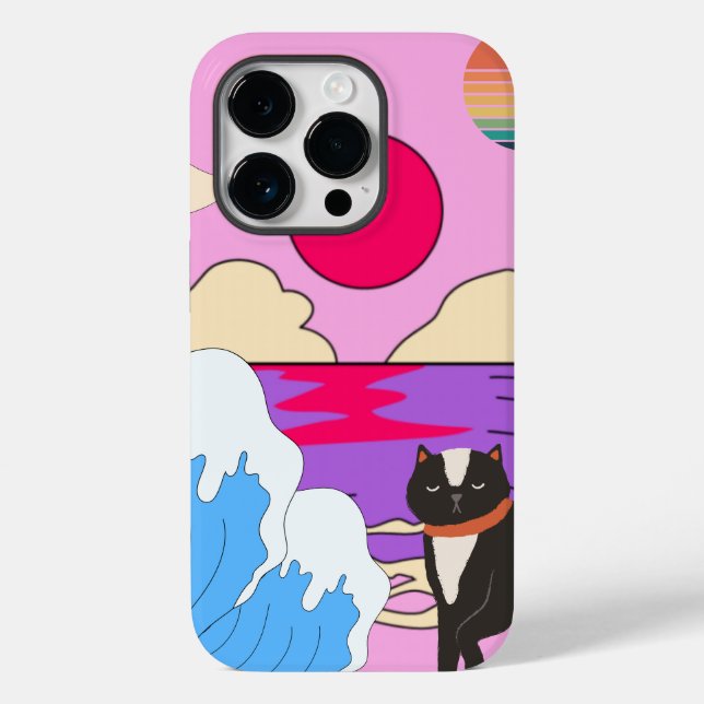 Mikitiez miami mjau solnedgång vintage (Baksida)