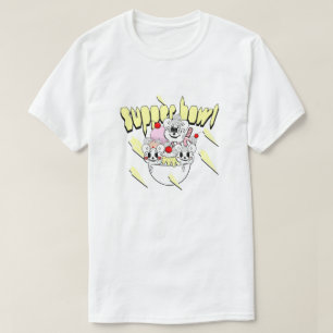 Mikitiez middag super glass sundae skål lava t shirt