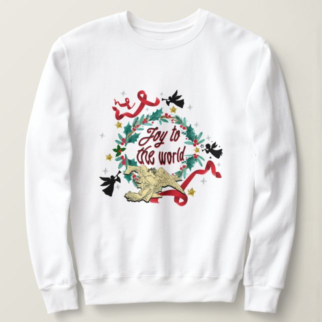 Mikitiez noel gothic moody christmas angle sing t shirt (Design framsida)