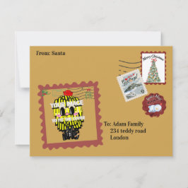 Mikitiez northpole expressmail stamp collection inbjudningar