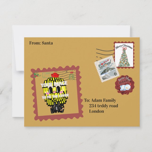 Mikitiez northpole expressmail stamp collection inbjudningar (Framsida)