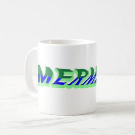 Mikitiez Oceanien sjöjungfru venus sea blue Kaffemugg