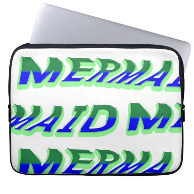 Mikitiez Oceanien sjöjungfru venus sea blue Laptop Fodral (Framsidan)