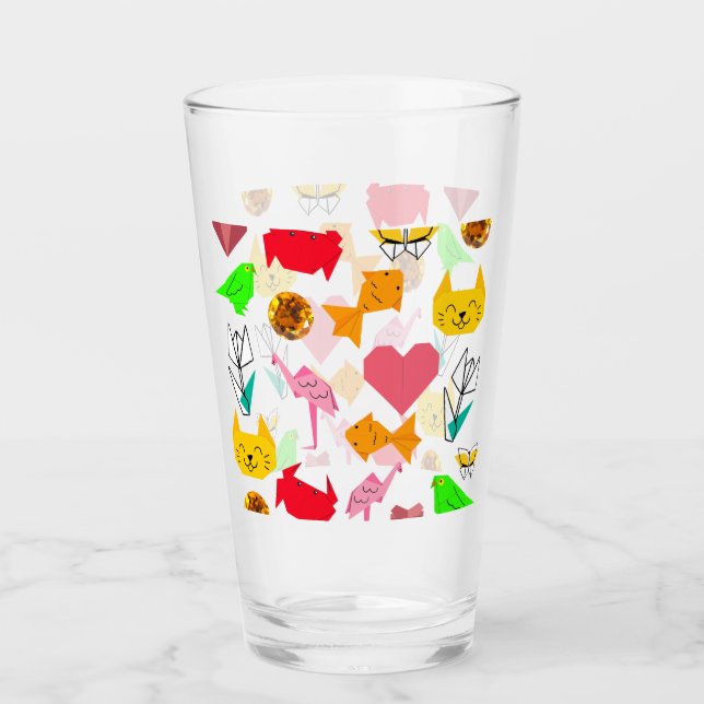 Mikitiez origami cancer Sommerjuvel (katt) Glaskopp (Framsida)