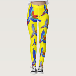 Mikitiez parrot hawaii sommmersunset vår leggings
