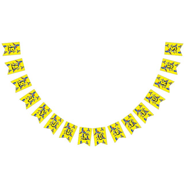 Mikitiez parrot hawaii sommmersunset vår vimplar (Alla)