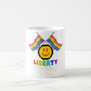 Mikitiez PE OS donut rainbow sport lgbtqia+ Kaffemugg