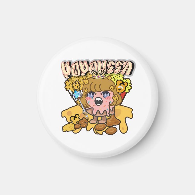 Mikitiez popdrottpopcorn moivenight bio magnet (Framsidan)