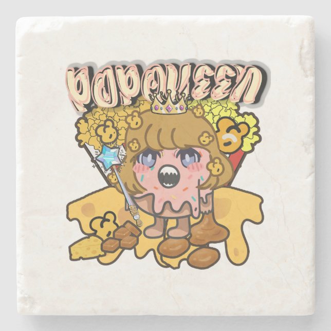 Mikitiez popdrottpopcorn moivenight bio stenunderlägg (Framsidan)