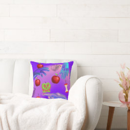 Mikitiez red skalle giftigt äpple vegan sommar kudde