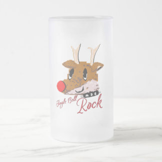 Mikitiez snömannen vinterundret pixleart frostat ölglas