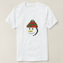 Mikitiez snömannen vinterundret pixleart t shirt