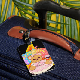 Mikitiez sommar teddybjörn gelé rött vin eld bagagebricka