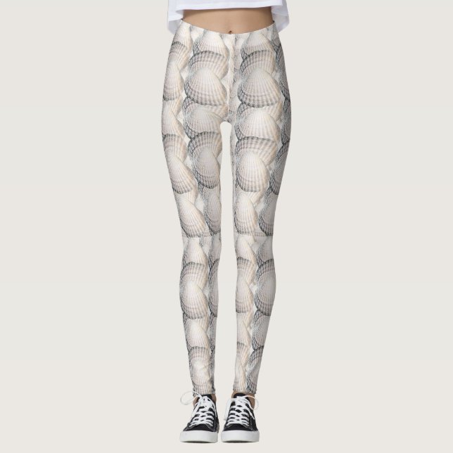 Mikitiez sommarvenus snäcka Havsstrand Leggings (Framsida)