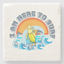 Mikitiez sommarwindsurf bananasplit glass stenunderlägg