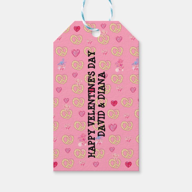 Mikitiez söta, mysiga valentindebröd presentetikett (Framsidan)