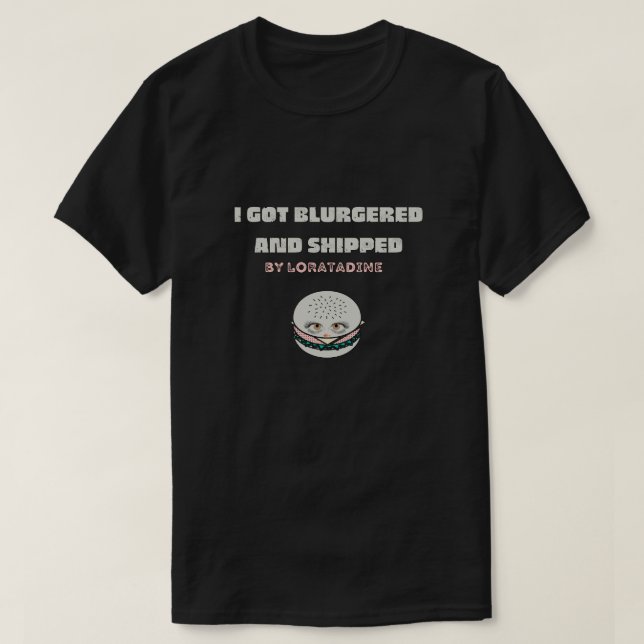 Mikitiez space dolly skallburger chip frenchfrie t shirt (Design framsida)