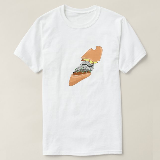 Mikitiez space dolly skallburger chip frenchfrie t shirt (Design framsida)